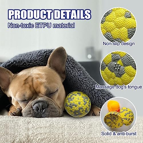Mankoda Dog Balls, 2.5" Indestructible Tennis Balls for Aggressive Chewers - Image 3