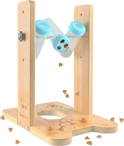 Dog Puzzle Toy, Wooden Slow Feeder, Pet Food Treat Feeding Toy, Interactive Dog Feeder for Boredom, Enrichment Toy for Smart Dogs