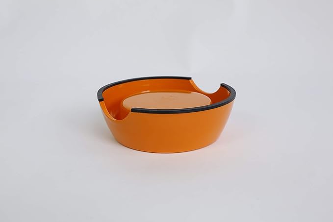 Pet Bowls Stainless Steel Dog Cat Pet Bowl Universal Pet Water and Food Bowls 4 Sizes and 5 Colors Available (M, Orange)