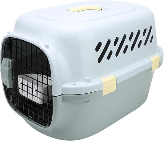 Hard Sided Dog Pet Carrier, Portable Sturdy Dog Pet Travel Carrier Versatile for Home (11.5x26.5x7.5cm/4.5x10.4x3.0in)