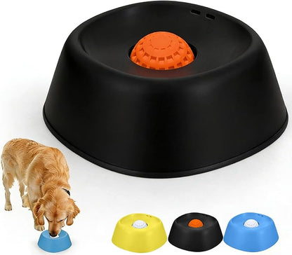 Dog Lick Bowl, Slow Feeder Dog Bowls for Liquid Treat, Dog Licking Bowl with Rolling Balls, Dog Cat Enrichment Toys - Interactive Slow Feeder & Anxiety Relief, for Large Medium Small Puppy (Black)