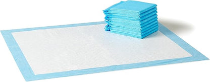 Amazon Basics Puppy Pads, Heavy Duty with 5-Layer Leak-Proof Design, Quick-Dry Surface, Built-In Attractant Potty Pads for Dogs, X-Large, 34 x 28 in., 10-Count