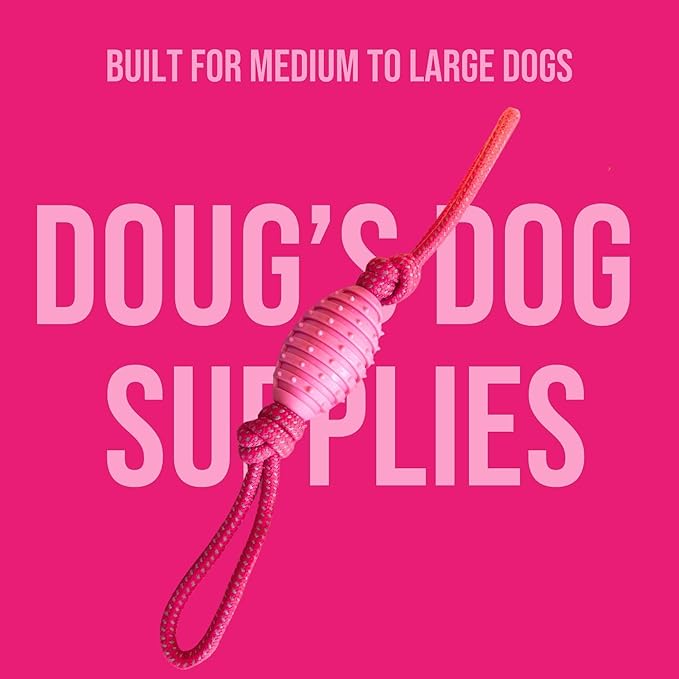 Doug's Dog Supplies Football Rope Toy, Tug of War Dog Toy - Dog Rope Toy for Medium to Large Dogs