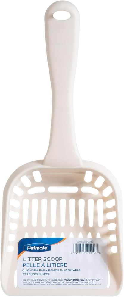 Petmate Litter Scoop for Cats, Jumbo Size, Bleached Linen