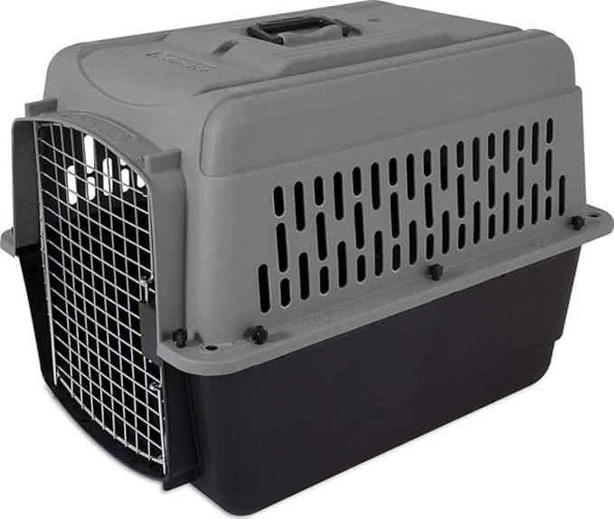 Petmate ASPEN PET Medium Breeds Cat, Chicken, Dog Kennel, Various Sizes, Transport, Dark Gray/Black, Made in USA