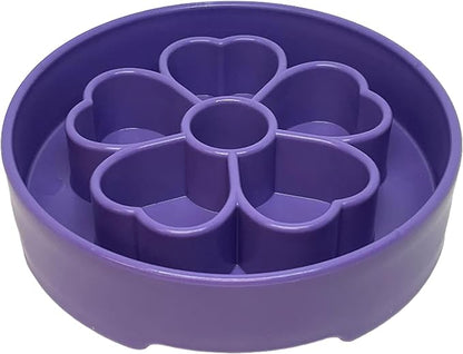 SodaPup Flower Design Enrichment Bowl – Durable Slow Feeder Bowl Made in USA from Non-Toxic, Pet-Safe, Food Safe Material for Mental Stimulation, Slowing Down Eating, Healthy Digestion, & More