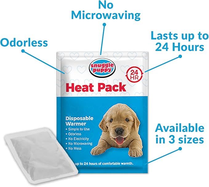 Snuggle Puppy Original Heartbeat Puppy Toy with Real-Feel Pulse & Heat Pack, Plush Dog Comfort Toy for Crate Training, First Nights & New Puppy Transition - Biscuit