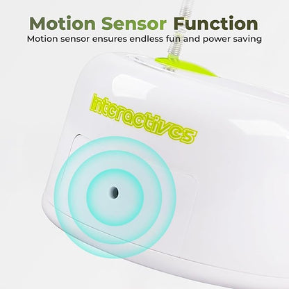 ALL FOR PAWS Interactive Cat Toys, Motion Activated Feather Cat Toy, Automatic Fluttering Bug Enrichment Toy for Kittens, Includes One Insect Replacement