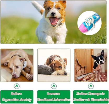 IFOYO Durable Squeaky Dog Chew Toy Safe Mini Sneaker Shape Interactive Pet Toy for Puppies, Small, Medium Dogs, Cats, Rabbits and Small Animals