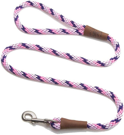 Mendota Pet Snap Leash - Made in The USA - Lilac, 3/8 in x 6 ft
