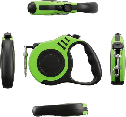 PETIMP Retractable Dog Leash Lightweight 16FT Leash, with Folding Bowl,Dispenser,Waste Bags, for Small Medium Dogs(Green)