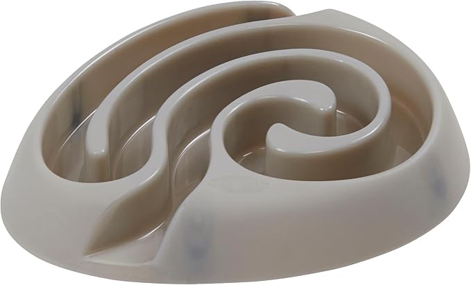 Kruuse Buster DogMaze Mini Grey Bowl – Non-Toxic Interactive Slow Feeder for Better Digestion & Energy