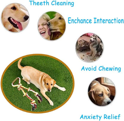Extra Large Dog Rope Toys for Aggressive Chewers - Tug of War, Interactive, Heavy Duty, Outdoor, Medium to Large Breed Dog Chew Rope with Handle
