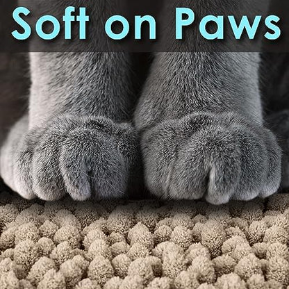 CatGuru Cat Litter Mat, Medium, Extra Large, XXL, Super Absorbent and Waterproof Litter Box Mat for Cats, Non Slip Trapping Mats, Machine Washable Kitty Trapping Pad, Cat Stuff (XL, Sand/Heavy-Duty) - Image 4