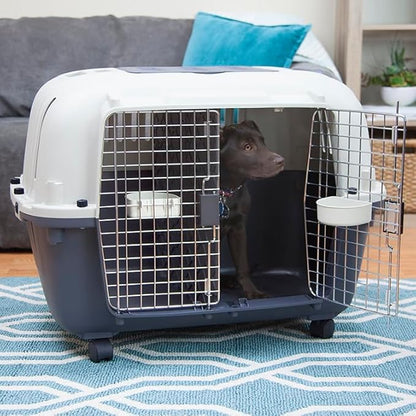 SportPet Designs Double Wire Door Plastic Kennel (CM-0699-CS01)