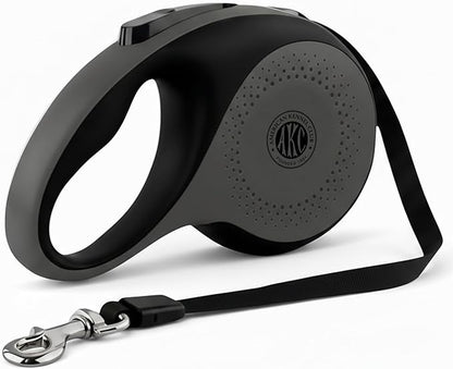 American Kennel Club Retractable Dog Leash, 16.4ft, Tangle-Free, Ergonomic Grip, One-Hand Brake, for Medium & Large Dogs up to 66 lbs