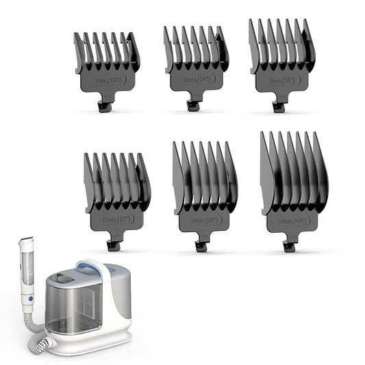 oneisall 6Pcs Attachment Guide Comb Guards for BM3 Dog Grooming Vacuum