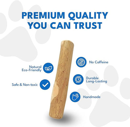 Set 3 of Coffee Wood Dog Chew Toy – Coffee Chew Stick for Small Dogs - Teeth Cleaning & Stress Relief – Safe, Durable & Eco-Friendly Dog Chew Toy (Small - Under 32 lbs)