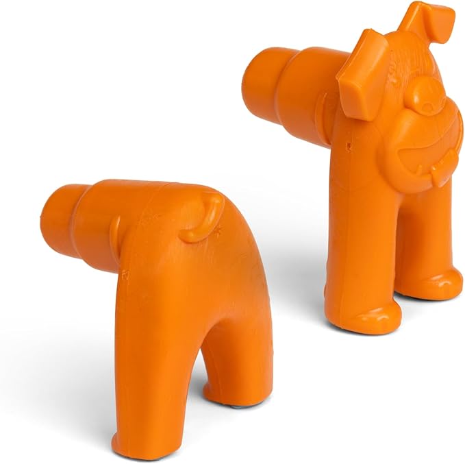 WEST PAW Toppl Stopper Insert Accessory for Toppl Dog Treat Toy – Keeps Toy Steady and Upright for Filling and Freezing, Mess-Free Treat Prep, Dishwasher Safe, Made in USA - Tangerine