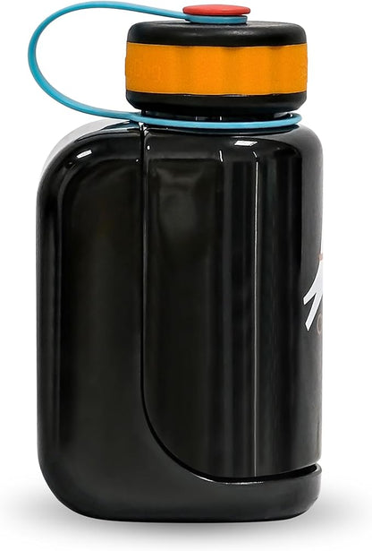OllyDog OllyBottle, Dog Water Bottle with Detachable Bowl, No Spill Travel Bottle for Dogs, Wide Drinking Cup, BPA-Free Tritan, Easy Clean, Convenient for Walking & Hiking (600ML, Chromatic)