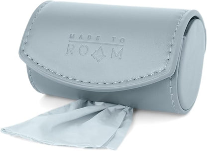MADE TO ROAM On Dooty Pack - Premium Dog Poop Bag Holder for Leash, Vegan Leather Waste Bag Dispenser for Poop Bag Rolls - California Horizon