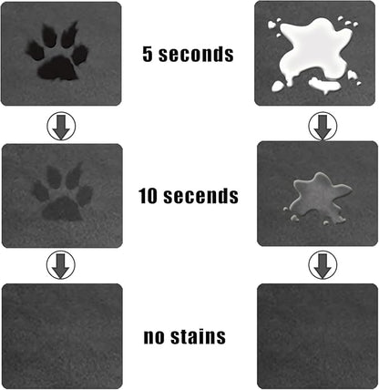 Large Boho Dog Food Mats for Floors, Absorbent Dog Bowl Mat for Food and Water Dispenser Mat, Quick Dry Cat Food Mat Pet Supplies (Dark Vintage, 36 * 24)