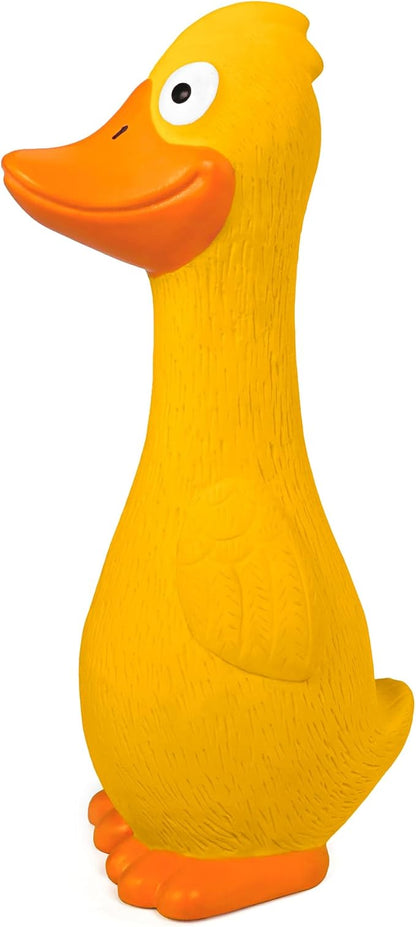 CHIWAVA 2 Pack 7.9 Inch Squeak Latex Dog Toy Yellow Duck Interactive Play for Small Medium Dogs