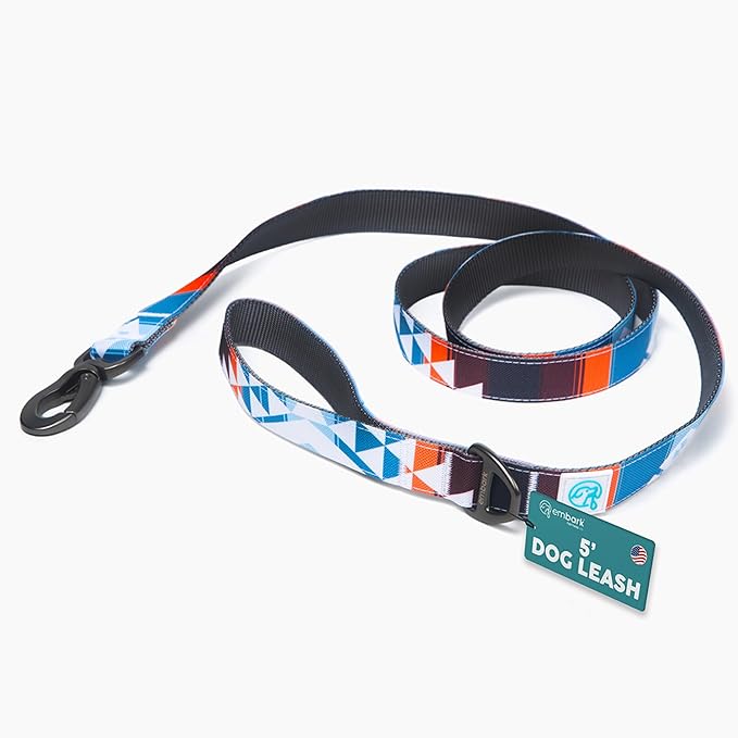 Embark Adventure Dog Leash – Strong & Sturdy for Small, Medium & Large Dogs (Santa Monica, 5 Ft)