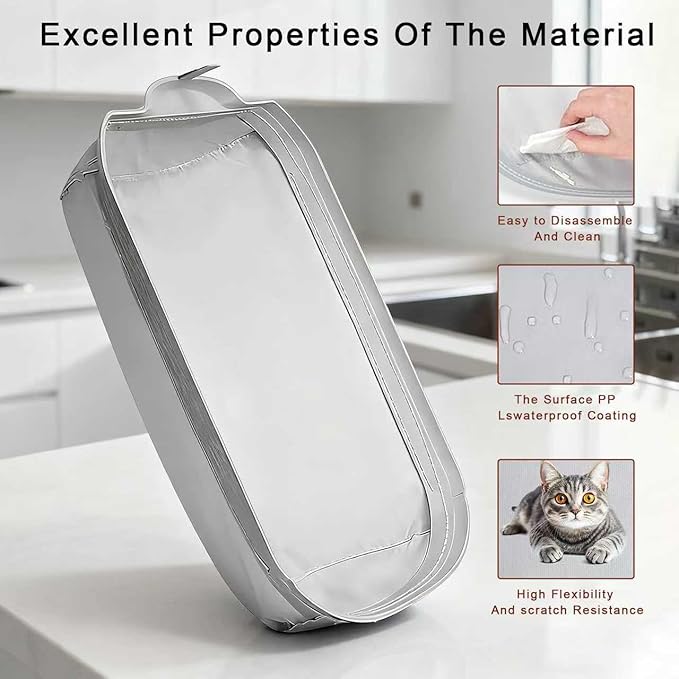 Self Cleaning Litter Box Accessories Waterproof Mad Leakproof Anti-Stick Scratch Resistance High Flexibility Self Cleaning Litter Box Replacement Pad