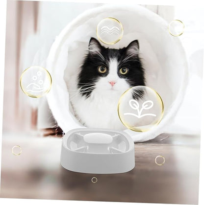 Mipcase Cat Food Water Bowl Multi-Functional Slow Feeder for Dogs and Cats Compartments for Multiple Pets Easy to Pet Feeding Bowl