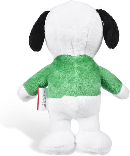 PEANUTS for Pets 6" Holiday 2021 Snoopy Plush Dog Toy with Squeaker | Green Snoopy Holiday Plush Dog Toy | Small Squeaky Dog Toys - Soft Stuffed Dog Toys Officially Licensed, (FF19107)