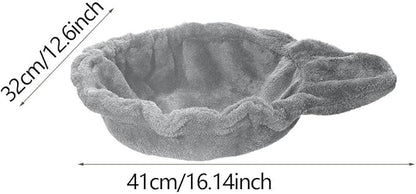 Hammock for, Cozy Nesting Accessory for Indoor Felines, Gray