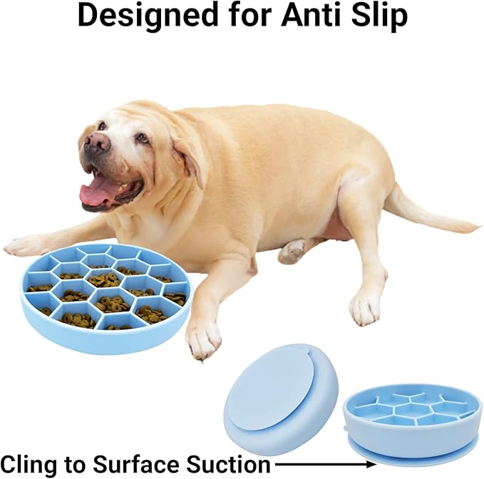 Mr. Peanut's Interactive Slow Feed Dog Bowl, Fun Healthy Bloat Stop Feeder (Medium)