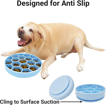 Mr. Peanut's Interactive Slow Feed Dog Bowl, Fun Healthy Bloat Stop Feeder (Medium)