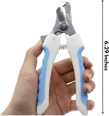 Dog Pets Nail Clippers and Trimmers - with Safety Guard to Avoid Overcutting, Free Nail File, Razor Sharp Blade - Professional Grooming Tool for Pets