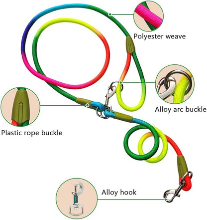 pawstrip Hands Free Dog Leash Crossbody Dog Running Leash Handsfree Pet Rope for Hiking Training Heavy Duty Reflective Pet Walking Belt