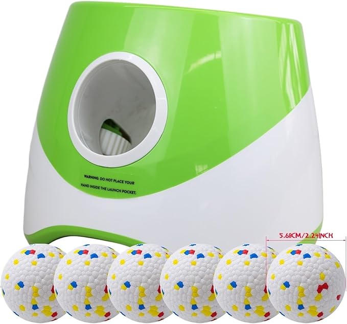 Dog Tennis Ball Launcher Dogs Chase Automatic Toys Fun Interactive Machine Catapult Throw Rechargable(Gray)