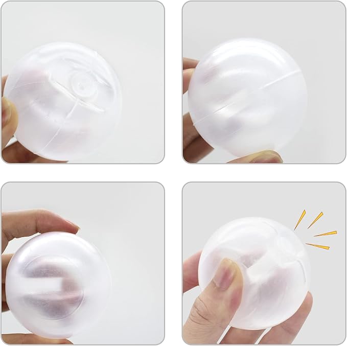 WishLotus 4pcs Squeakers, 60mm Plastic Squeakers for Dog Toys, Toy Noise Maker Insert Replacement for Repairing Old Toys & Sound Again Pet Supply (60mm)