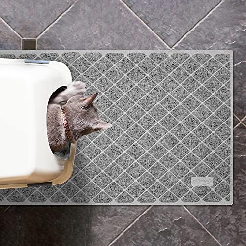 Niubya Premium Cat Litter Mat, Litter Box Mat with Non-Slip and Waterproof Backing, Litter Trapping Mat Soft on Kitty Paws and Easy to Clean, Cat Mat Traps Litter from Box - Image 2