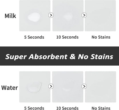Dog Food Mat - Absorbent Cat Mat for Food and Water, No Stains Pet Feeding Bowl Mat, Easy to Clean Pet Placemats, Quick Dry Dog Water Dispenser Mat for Messy Drinkers | Paw Light Grey 18"x 28"