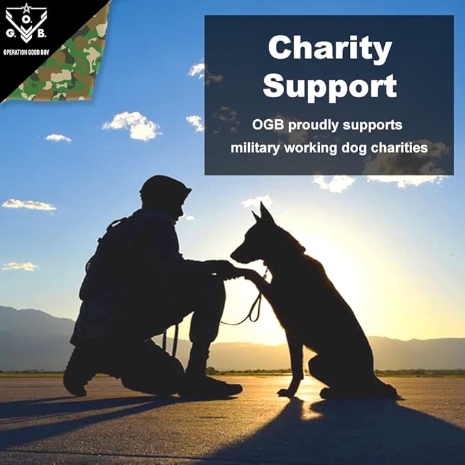 O.G.B. Operation Good Boy Bite Pillow Tug Toy for Dogs - Tri-Handle Design Used by Military and Sport Dog Trainers - Reinforced Polyester Cords and Thick Camouflage Covering for Fun Play and Training