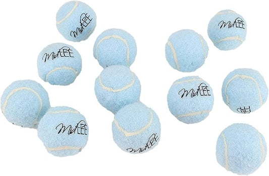 Midlee 1.5" Mini Squeaky Tennis Ball Set of 12 Blue