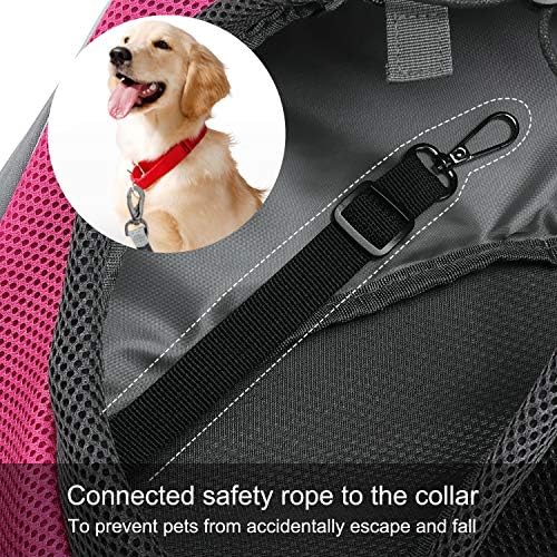 FDJASGY Pet Sling Carrier for Small Dogs Cats,Breathable Mesh Travelling Hand Free Puppy Backpack with Pouch and Adjustable Strap Carrier - Image 2