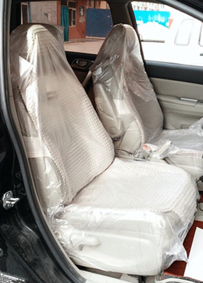 Moyishi Car Disposable Plastic Seat Covers Vehicle Protector Mechanic Valet Pet Seat Covers (50PCS)