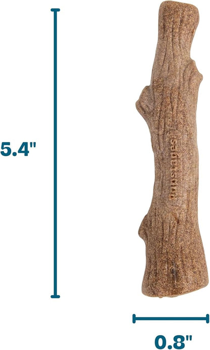 Pupstages Dogwood Dog Chew Toy – Real-Wood Blend, Natural Flavor & Texture, Moderate Chewers, Small, 5.4"