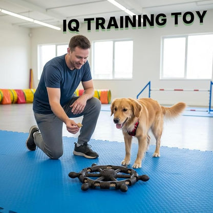 Tug of War Dog Toy - Pirate Wheel Dog Tug Toy with Treat-Dispensing, Interactive Dog Chew Toy with Durable Design for Dental Health and Boredom Relief