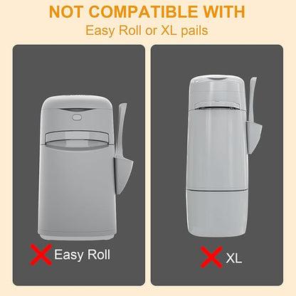 2 IN 1 Genie Refill Bags for Dog Cat 2 Pack - Total 56FT Lasts Up to 8 Months - Superior Odor Control for Dog Poop Cat Litter Bags - Pet Waste Refill Bags Fits Pet Genie and Litter Genie Pails