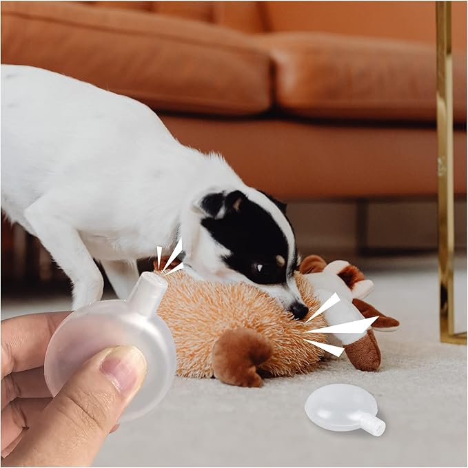 WishLotus Plastic Replacement Squeakers for Dog Toys, Toy Noise Maker Insert Replacement for Repairing Old Toys & Sound Again Pet Supply (30 * 80mm,4pcs)
