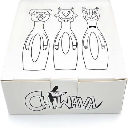 CHIWAVA 3 Pack 5.7 Inch Squeaky Latex Dog Toys Standing Stick Dog Dog Toy Puppy Fetch Interactive Play for Small Dogs