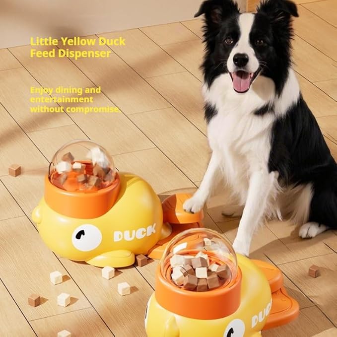 Interactive Dog Toys Puzzle Slow Feeder,Cat Treat Dispenser Toy,Cognitive Enrichment Dog Toys for Small Puppies Medium Large Breed, IQ Training and Brain Stimulating for Smart Dogs Yellow